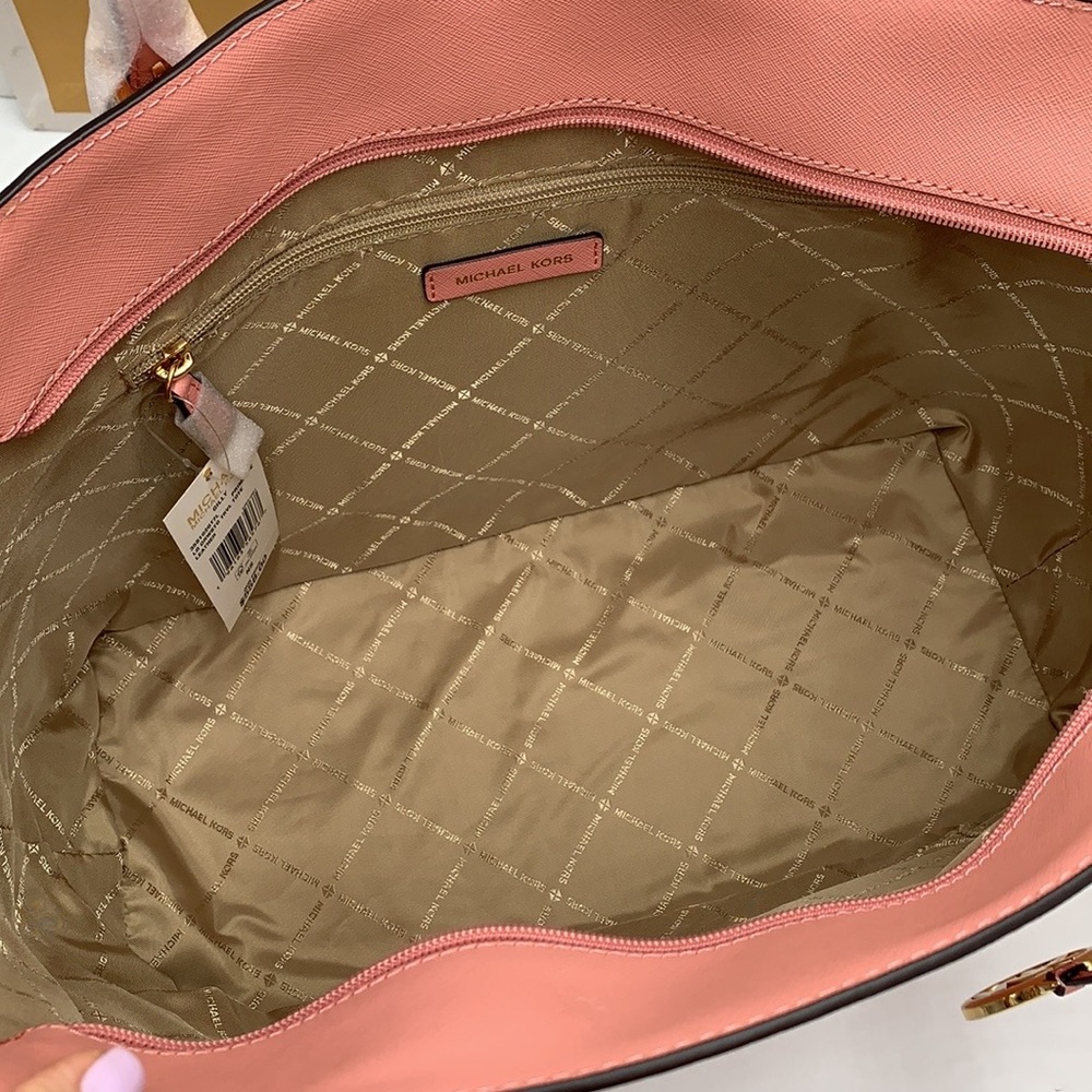 MICHAEL KORS GILLY LARGE DRAWSTRING TRAVEL TOTE PRIMROSE COLOR - Picture 12 of 15